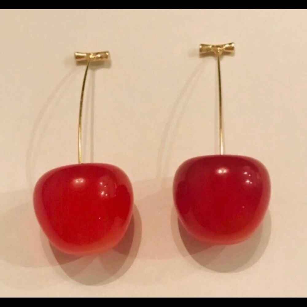 NWT cherry drop earrings